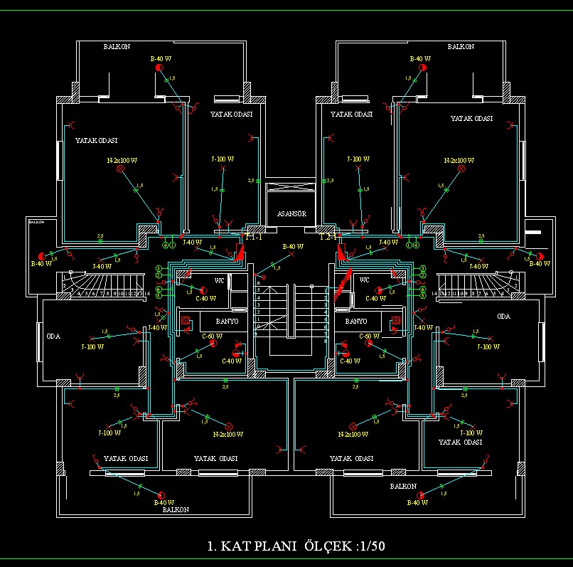 Elektrik Tesisat Planı